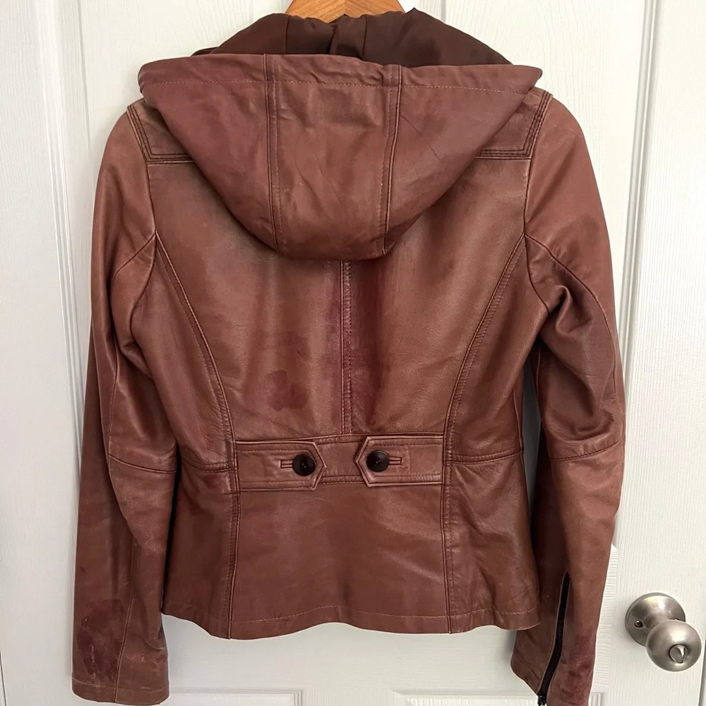 KENNETH COLE Leather Jacket - Picture 2 of 4